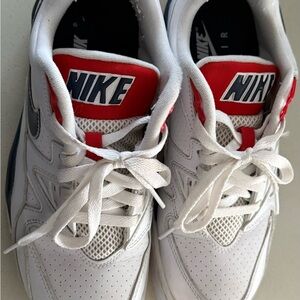 Men’s White and Red Air Sneakers/ cross trainer size US 9